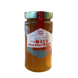 Mel amb Gelea Reial i Pol·len de l’Avi Lluís 490gr.