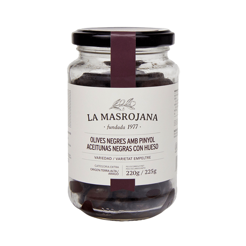 Aceitunas Masrojana Negras 220g