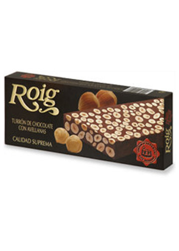 Turrón de Agramunt de chocolate con avellana 300 g · Torrons Roig