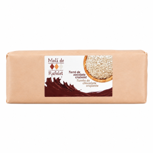 Turrón de chocolate crujiente